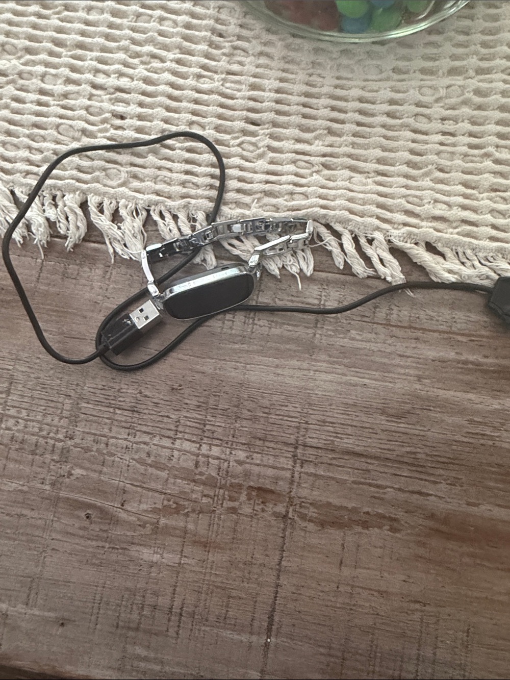 Black and Silver Clip-On USB Accessory